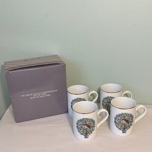 Avon The Twelve Days of Christmas Mug Set of 4